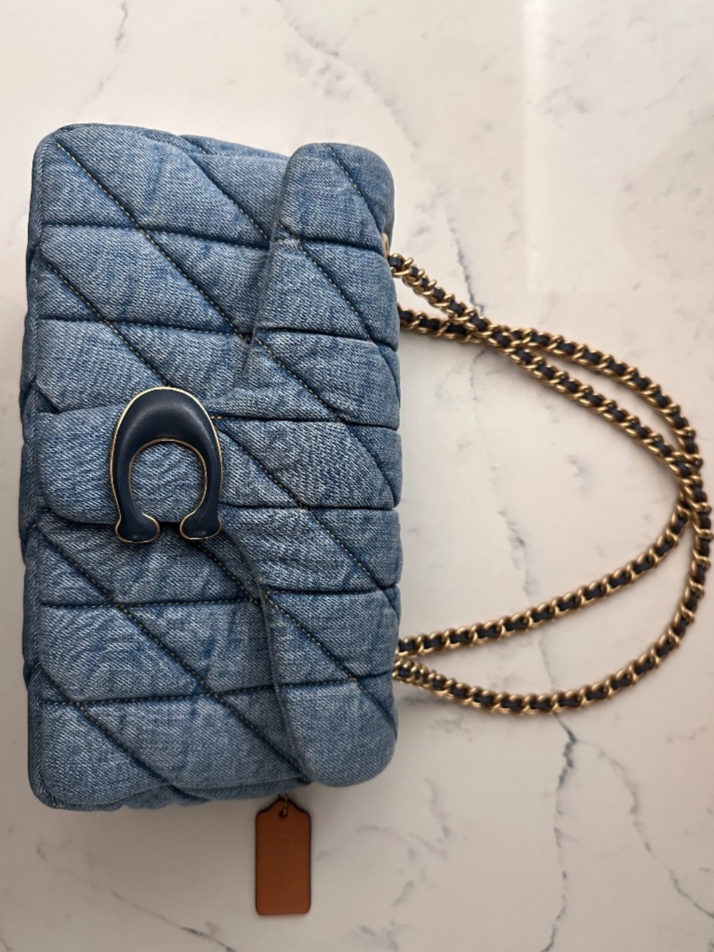COACH TABBY 26 QUILTED DENIM